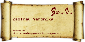 Zsolnay Veronika névjegykártya