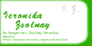 veronika zsolnay business card